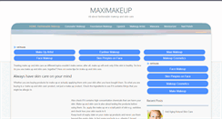 Desktop Screenshot of maximakeup.com