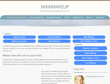 Tablet Screenshot of maximakeup.com